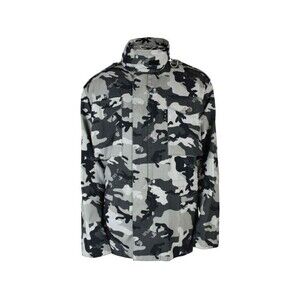 Off-White Camouflage Print Jacket With Removable Hood - NWT